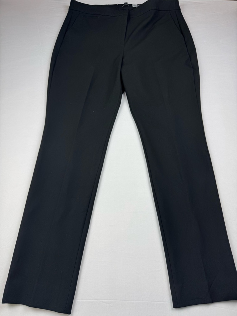 J. Crew Carreman Women's Trouser‎ Pants Black Back Zip Detail